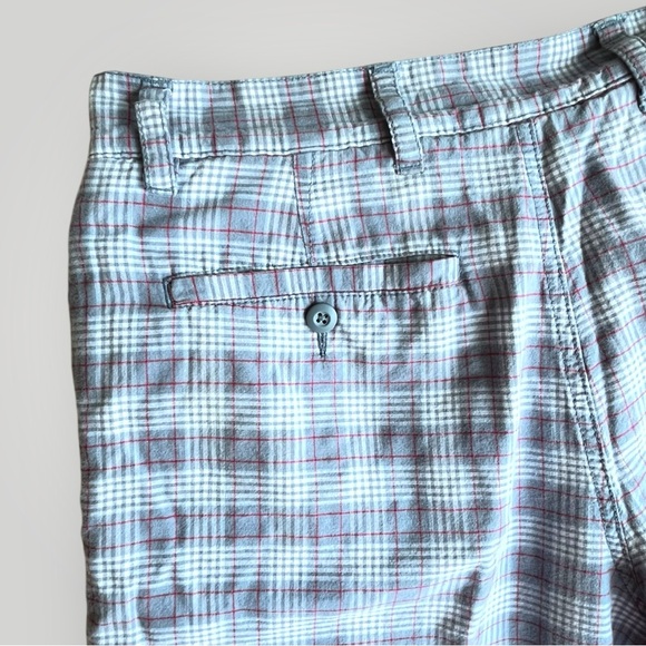 Reversible Men's Blue Plaid Shorts - Picture 13 of 16